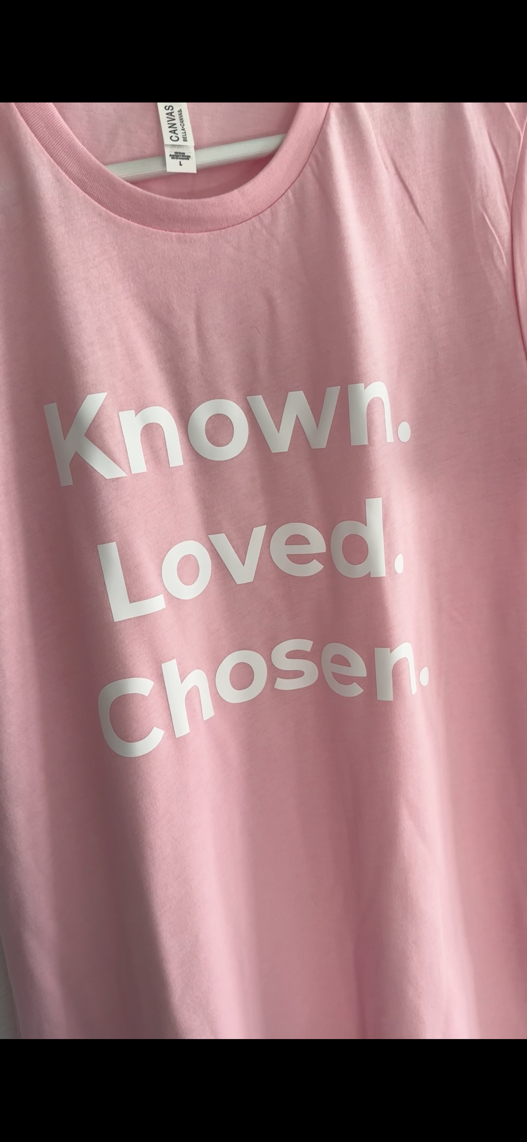 Known. Loved. Chosen. Short Sleeve T-Shirt